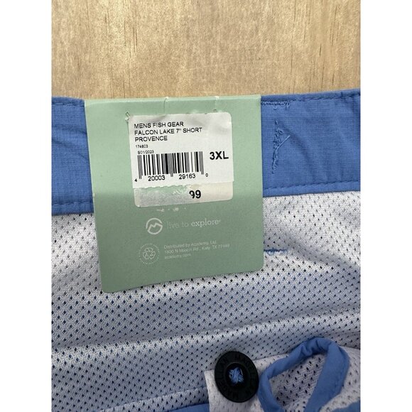 Magellan Outdoors Mens Fish Gear Shorts 3XL Blue Big Tall Flacon Lake NWTs - Picture 2 of 7